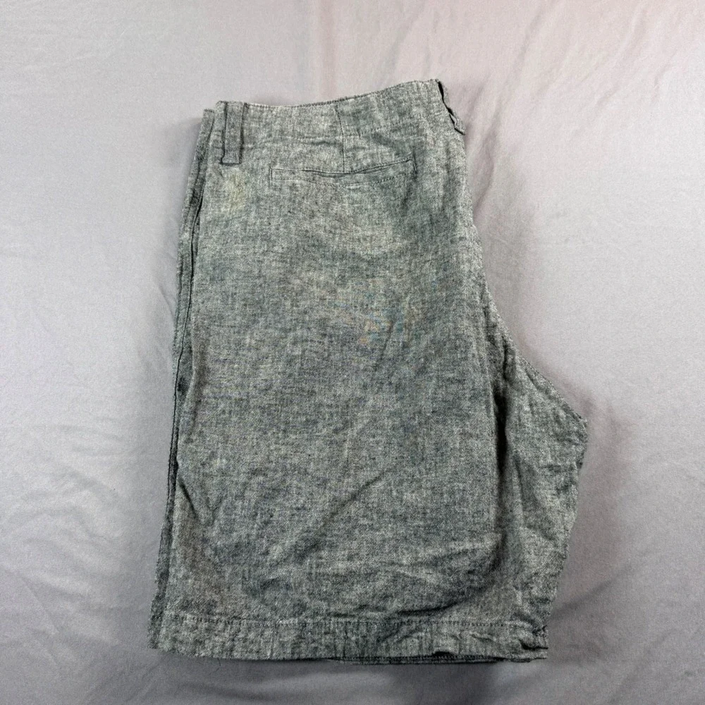 Lucky Brand Mens Saturday Stretch Gray Heathered Flat Front Shorts 38 7MD2192